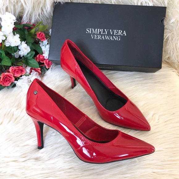 vera wang red heels